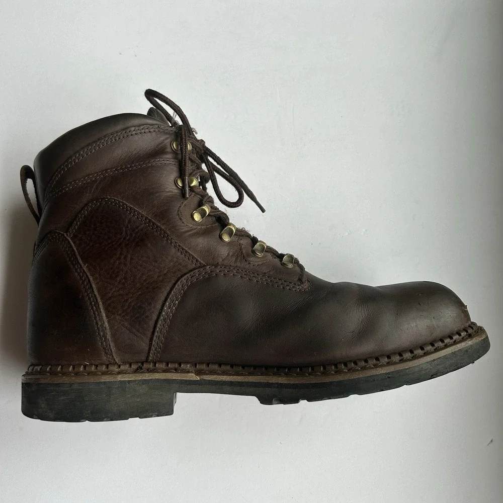 GEORGIA‎ BOOTS Mens 12W Steel Toe Renegade Work Hammer Brown Leather Wtpf G6303